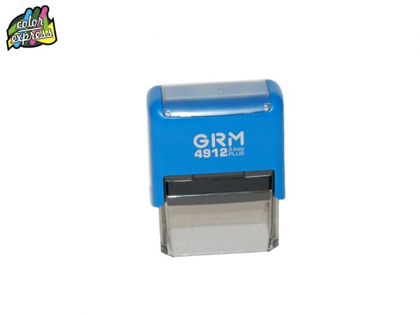 Автоматическая оснастка для штампа GRM 4912 Plus синего цвета 47x18